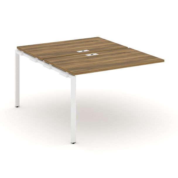 Concept Двойной наборный элемент рабочей станциии CN.DNRS-002 Сандал Янтарный/Металл Белый 1180*1480*750 - Вид 1