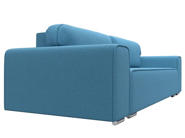 Диван прямой Лига-029 Рогожка голубой - Вид 3