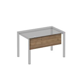 Экран стола защитный (ДСП) с кронштейнами для стола 120 на белом металлокаркасе МП2, КФ Комфорт КФ К.Б 812 ШТ дуб шамони темный - Фото предпросмотра