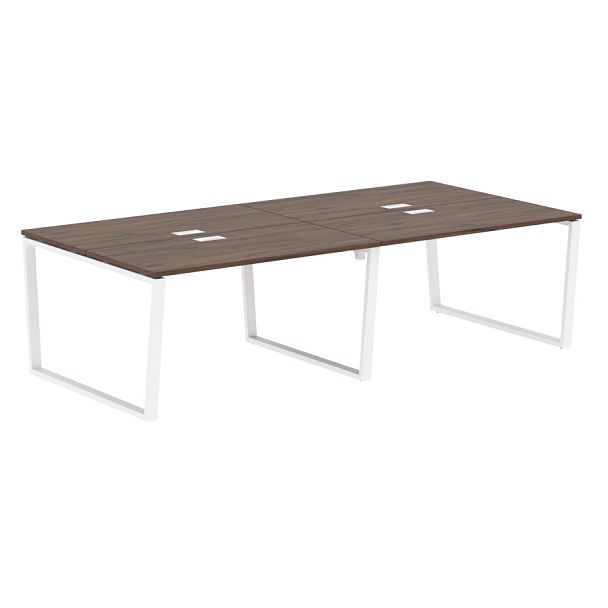 Стол 4-х местный EVWST 2713 Дуб Денвер тёмный/Белый 2726х1346х750 EDIS - Вид 1