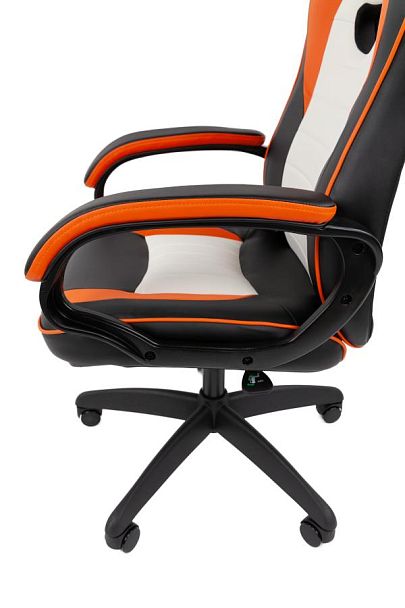 Кресло Chairman game 16 Россия экокожа черный/оранжевый/белый - Вид 12