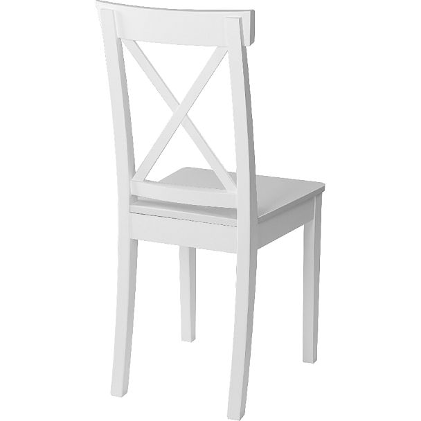 Стул деревянный с жестким сиденьем Бергольф Белый - Вид 4