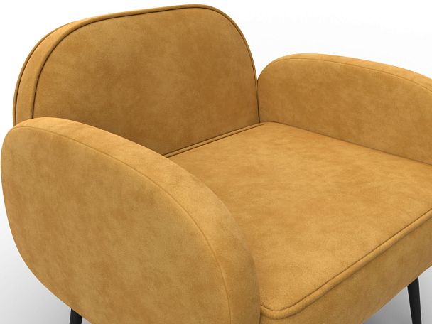 Кресло Лига-086 Велюр желтый - Вид 4
