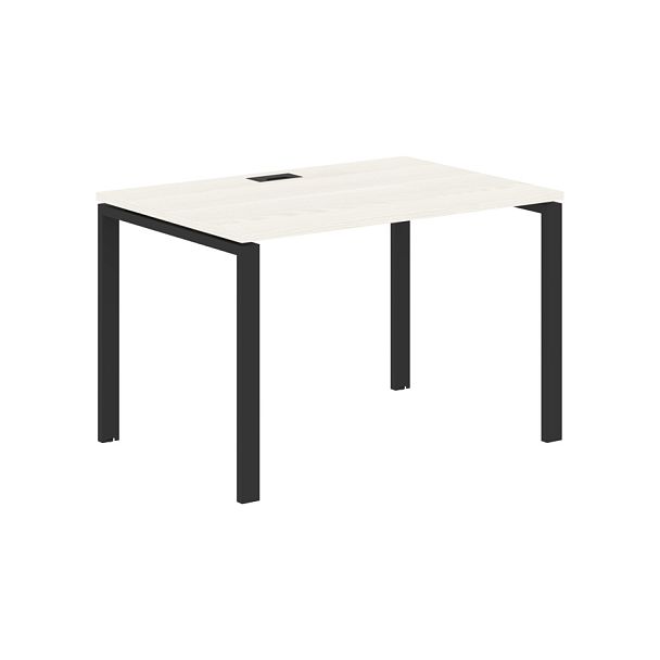 Стол прямой EUST 1180 Ясень Траун/Черный 1160х800х750 EDIS - Вид 1