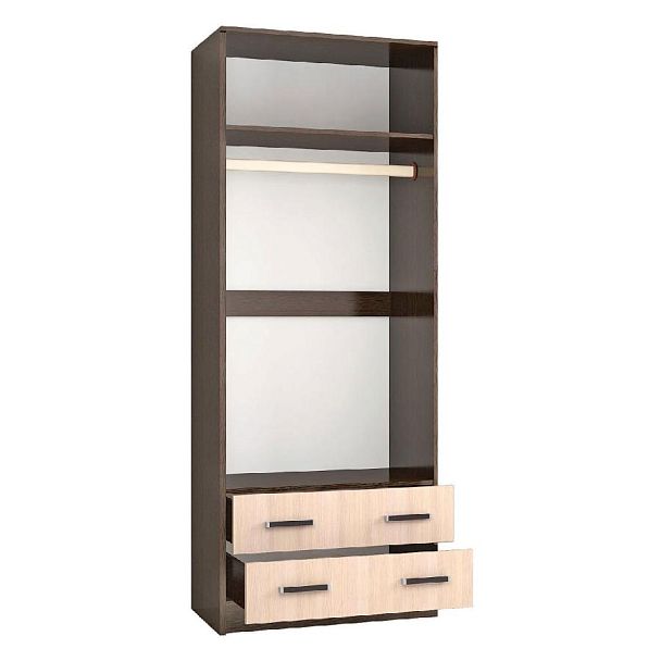 Шкаф комбинированный Лагуна-08 Б/З  (800*2100*510) венге/дуб молочный - Вид 2