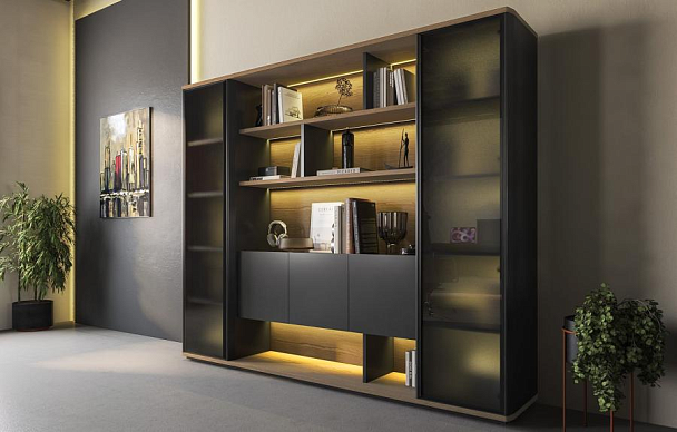 Тумба ION выкатная 3-ящичная с замком и доводчиками ИН 213 ГР - Вид 6