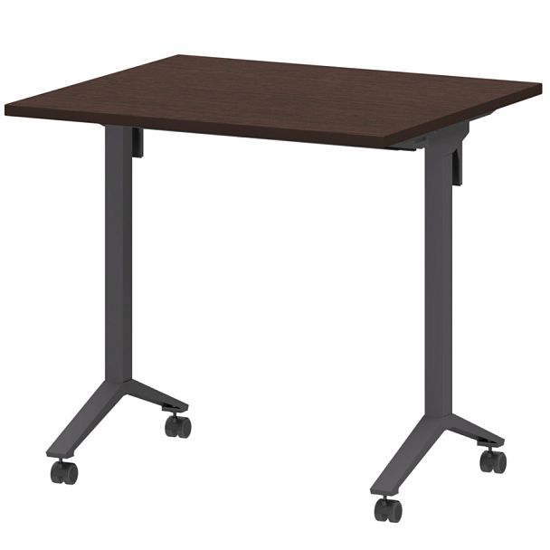 Стол мобильный складной МБ22-80.70 Дуб венге/Антрацит 800x700x750 Моби - Вид 1