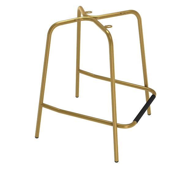 Стул полубарный Sheffilton SHT-ST34-1/S29P-1 латте/золото - Вид 8