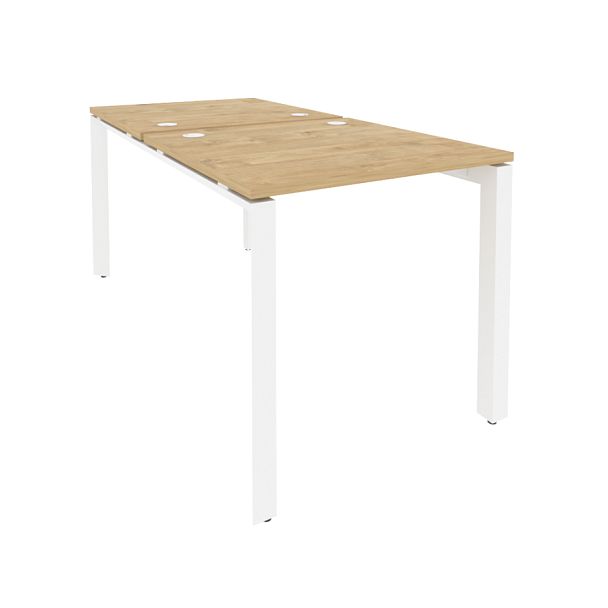 Onix Рабочая станция на П-образном м/к O.MP-D.RS-2.0.8 Тиквуд светлый/Белый металл 780*1635*750 - Вид 1