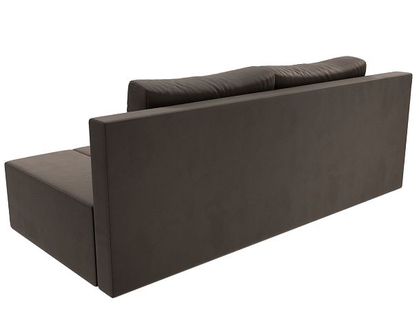 Диван прямой Сан Марко (полностью велюр коричневый) - Вид 8