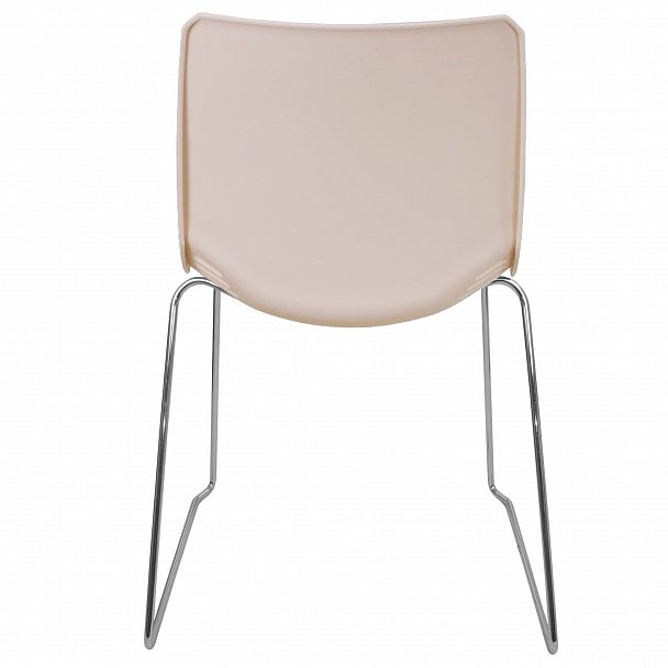 Стул Race (пруток) каркас Хром, белый, стопируемый - Вид 4