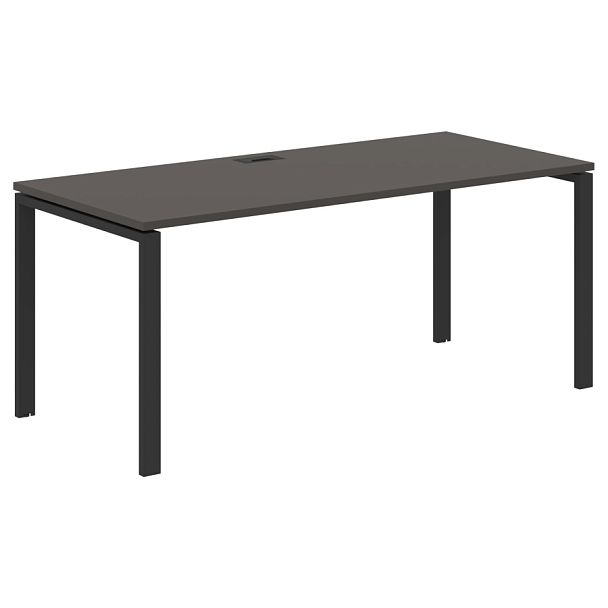 Стол прямой EUST 1780 Мокко/Черный 1760х800х750 EDIS - Вид 1
