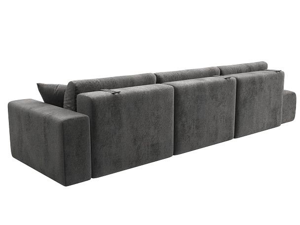 Диван прямой Лига-036 НПБ Модерн Лонг подлокотник справа Велюр серый - Вид 6