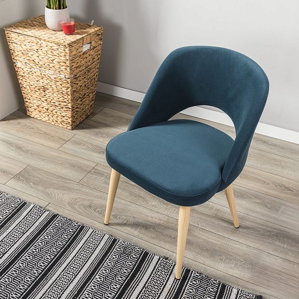 Стул Lars Diag blue/нат.дуб - Вид 13