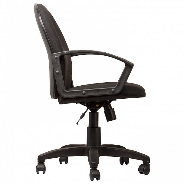 Кресло оператора "Компакт", СН 681, с подлокотниками, черное - Вид 5