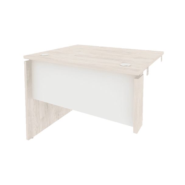 Onix Стол-приставка левый к опорным элементам O.SPR-1.8 (L) Денвер светлый/Белый бриллиант 980*800*750 - Вид 1