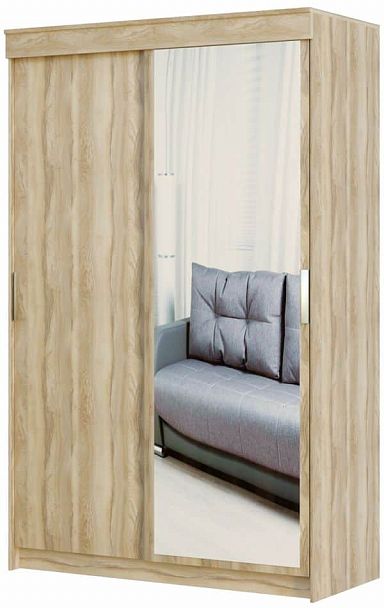 Шкаф-купе "Оптима" 140 (зеркало) - Вид 3