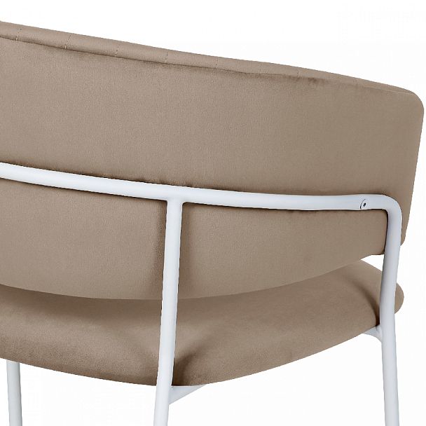 Комплект кухонных стульев Даксон латте велюр/белый, 2 шт. - Вид 9