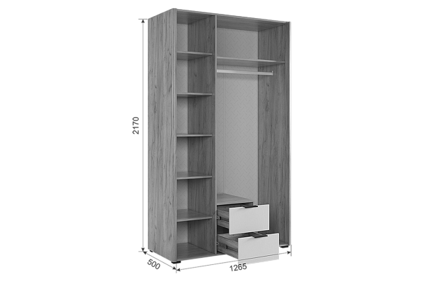 Адам Шкаф трехдверный MSA-04.2564 - Вид 3