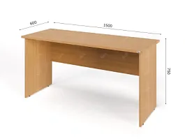 UNITY PС6-15 БУК Офисный стол прямоугольный Прямой 1500х600х750 - Фото предпросмотра