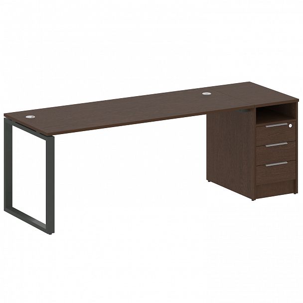 Рабочая станция "Metal System" БО.РС-СТП -1.5 венге/антрацит - Вид 1