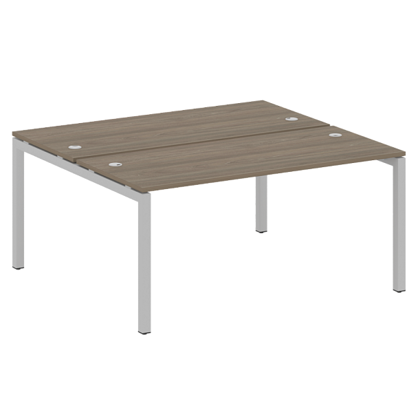 Metal System Quattro Р. ст. на П-образном м/к 50БП.РАС-СП-2.4 Вяз/Серый металл 1600*1475*750 - Вид 1