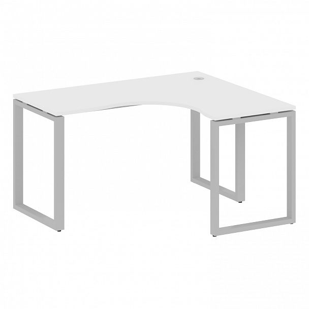 Стол "Metal System" БО.СА-3 белый/серый - Вид 1