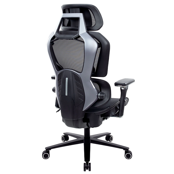 Кресло ATRONE (АТРОН) "Optimus ER-707", адаптивный механизм со слайдером, сетка, черный/серый, 532967 - Вид 5