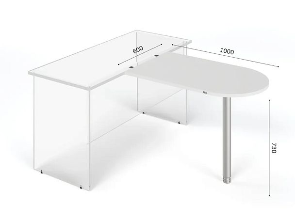 ЛАЙТ / LIGHT RLG012-10x6 Брифинг 60x100x73 Белый - Вид 2