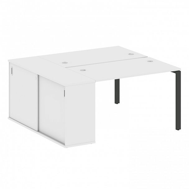 Рабочая станция "Metal System" БП.РС-СШК-1.2 белый/антрацит - Вид 1