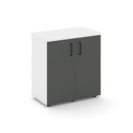 Стайл Проджект Тумба опорная/приставная SN.TOP-033 Белый/Белый/Антрацит/Черный Ручки 800*400*750 - Фото предпросмотра