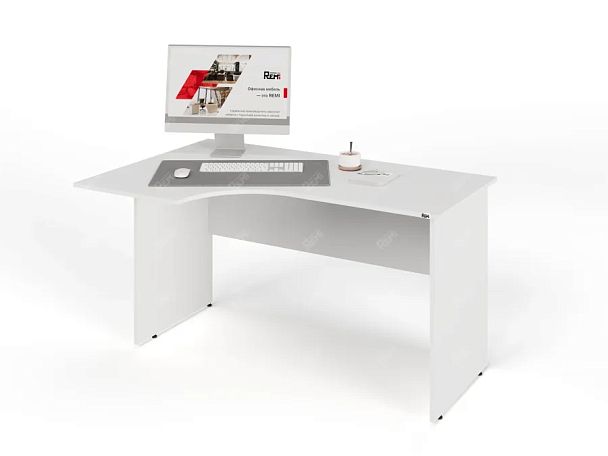 ЛАЙТ / LIGHT RLG004-14x9L Угловой стол 140x90x75 Белый - Вид 4