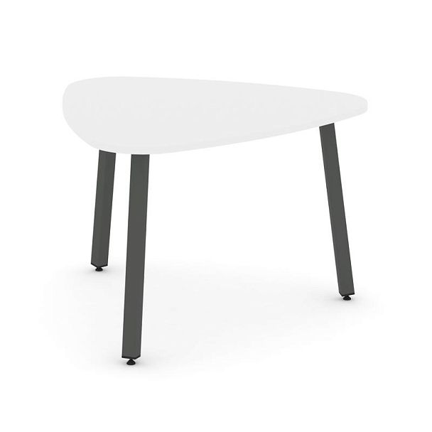Стайл Проджект Стол переговорный SN-5.SPRG-71.3 Белый/Металл Антрацит 1200*1200*750 - Вид 1