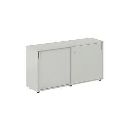 Шкаф купе 1438х400х750 низкий, с замком / корпус цвет: серый бархат, двери цвет: серый бархат Сигма / Sigma - Фото предпросмотра