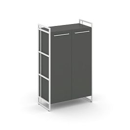 Rift Шкаф 3 ниши широкий RF.SS-31 Антрацит/Металл Белый 798*396*1286 - Фото предпросмотра