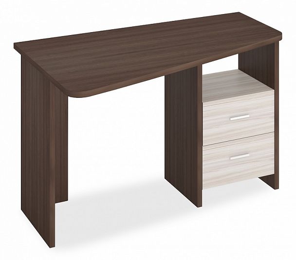 Стол письменный Домино Лайт СКЛ-Трап120 Карамель/Шамони левый - Вид 1