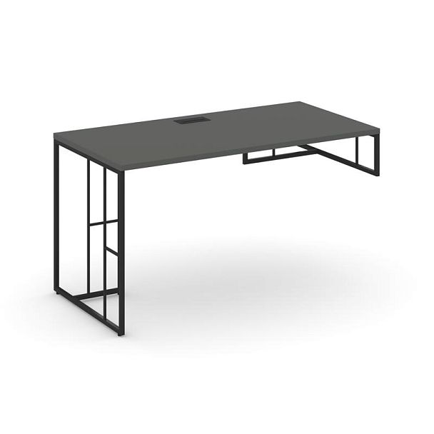Rift Стол письменный для опорной тумбы правый RF.SPOT-015 (R) Антрацит/Металл Черный 1780*700*750 - Вид 1