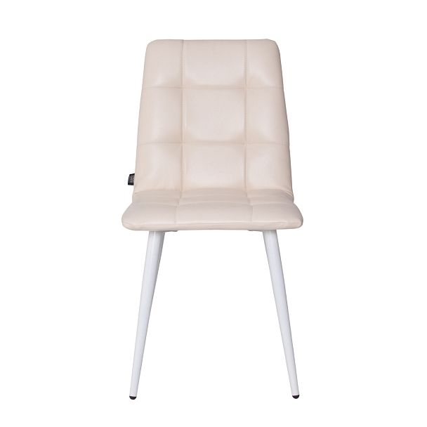 Стул Olys, кожзам Марвелл крем, ножки металл 32*18 RAL 9003 муар - Вид 6