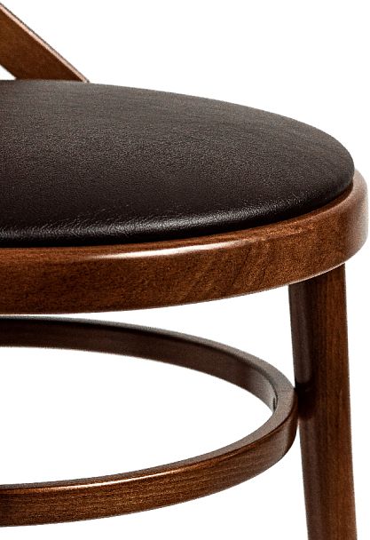 Комплект венских деревянных стульев Виен светлый орех/коричневая экокожа, 2 шт. - Вид 8