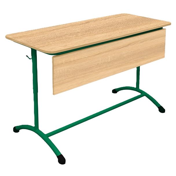 Стол ученический Мега ЛДСП 2М (Р), двухместный, регулируемый, с экраном ЛДСП (дополнительные цвета RAL), гр.5-7 - Вид 2