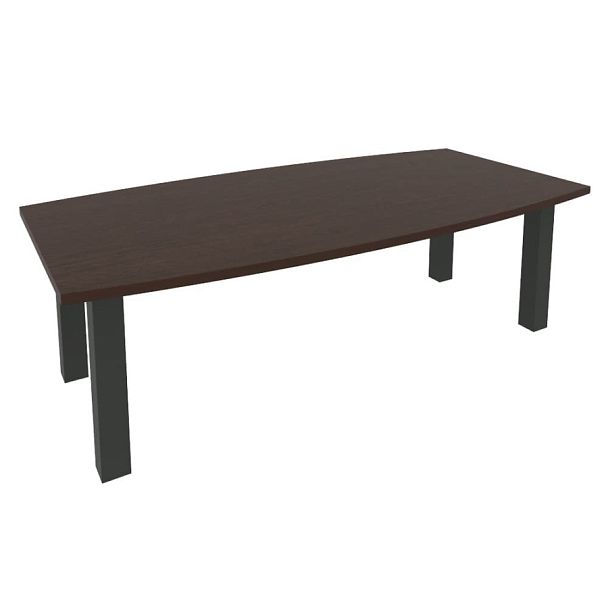 First Стол переговорный KPRG-1 Венге/Антрацит опоры 2400*1200*750 - Вид 1