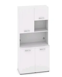 FIT Вариант № 5 MN-005 1200*600/420*2175/2178  Белый Бриллиант Кухни  Белый Бриллиант - Фото предпросмотра