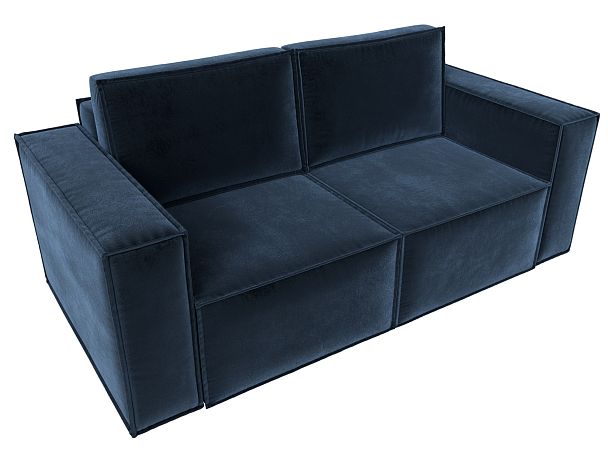Диван прямой Куба мини Велюр синий - Вид 5