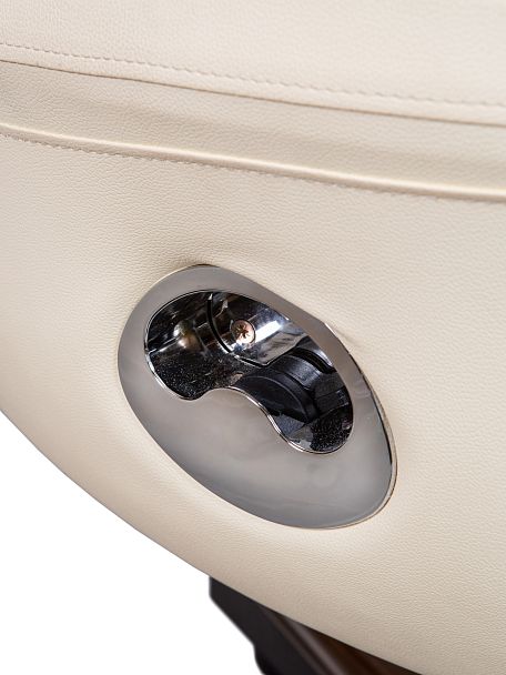 Кресло Трон / слоновая кость кожа - Вид 7