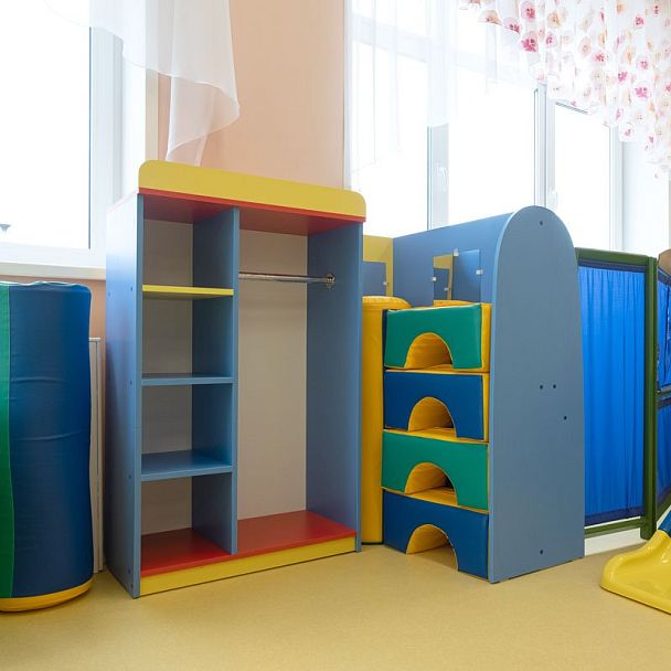 Уголок ряженья с зеркалом, цветной фасад - Вид 3