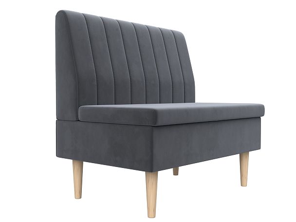 Диван прямой Мини Велюр серый - Вид 4