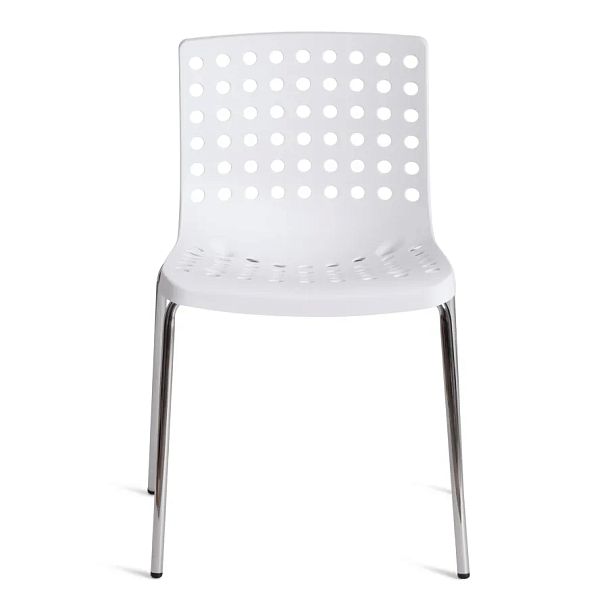 Стул Скалберг/Skalberg (мод.C-084-A), металл/пластик, White (белый) / Chrome (хром) - Вид 5