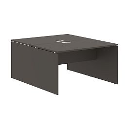Стол двойной ED2ST 1380 Мокко/Белый 1360х1606х750 EDIS - Фото предпросмотра