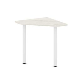 Стайл Проджект Угловой элемент стола SN-5.USP-021 Дуб Наварра/Металл Белый 800*800*750 - Фото предпросмотра