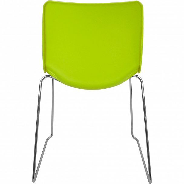 Стул Race (пруток) каркас Хром, салатовый, стопируемый - Вид 3